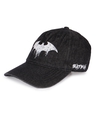 Shop Unisex Black Dark Knight Embroidered Baseball Cap-Full