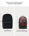 Shop Unisex Black Deadpool Doodle Printed Backpack