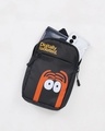 Shop Unisex Black Digitally Isolated Printed Sling Bag-Front