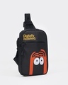 Shop Unisex Black Digitally Isolated Printed Sling Bag-Design