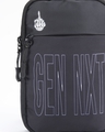 Shop Unisex Black Gen Next Typography Sling Bag