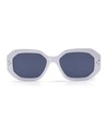 Shop Unisex Black Geometric UV Protected Lens Sunglasses-Front