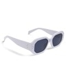 Shop Unisex Black Geometric UV Protected Lens Sunglasses-Design