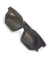 Shop Unisex Black Geometric UV Protected Lens Sunglasses