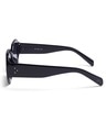 Shop Unisex Black Geometric UV Protected Lens Sunglasses-Full