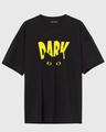 Shop Unisex Black Graphic Printed Oversized T-shirt