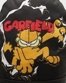 Shop Unisex Black Hello Garfield Printed Small Backpack