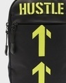 Shop Unisex Black Hustle Printed Sling Bag-Full