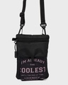 Shop Unisex Black I'M Coolest Typography Sling Bag