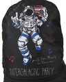 Shop Unisex Black Intergalactic Party Printed Backpack-Full