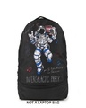 Shop Unisex Black Intergalactic Party Printed Backpack-Front