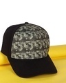 Shop Unisex Black Junglee Camo Printed Baseball Cap-Front