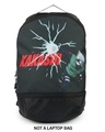 Shop Unisex Black Kakashi Printed Backpack-Front