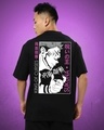 Shop Unisex Black King of Curses Oversized Anime T-shirt-Design