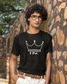 Shop Pack of 2 Unisex Black King & Queen Couple T-shirt-Design