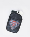 Shop Unisex Black Man Of Steel Printed Sling Bag-Front