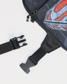 Shop Unisex Black Man Of Steel Printed Sling Bag