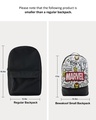 Shop Unisex Black Marvel Avengers Doodle Printed Small Backpack