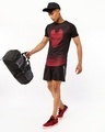 Shop Unisex Black Marvel Gym Bag-Front