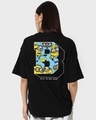 Shop Unisex Black Minions Me Want Banana Graphic Printed T-shirt