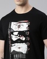 Shop Unisex Black Naruto - Kakashi Hatake Graphic Printed Anime T-shirt