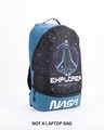 Shop Unisex Black NASA Explorer Graphic Printed Small Backpack-Design
