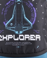 Shop Unisex Black NASA Explorer Graphic Printed Small Backpack