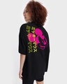 Shop Unisex Black Neon Mickey Graphic Printed T-shirt-Design