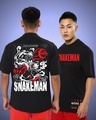 Shop Unisex Black One Piece Snakeman Oversized Anime T-shirt-Front