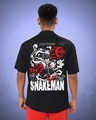 Shop Unisex Black One Piece Snakeman Oversized Anime T-shirt-Full