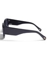 Shop Unisex Black Oval UV Protected Lens Sunglasses-Full