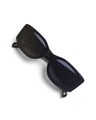 Shop Unisex Black Oval UV Protected Lens Sunglasses