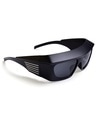 Shop Unisex Black Oversized UV Protected Lens Sunglasses-Design