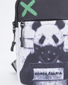 Shop Unisex Black Rebel Panda Graphic Printed Sling Bag