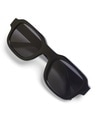 Shop Unisex Black Square UV Protected Lens Sunglasses