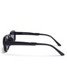 Shop Unisex Black Rectangular UV Protected Lens Sunglasses-Full