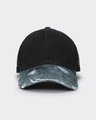 Shop Unisex Black Shadowjaw Printed Distressed Acid Wash Baseball Cap-Front