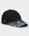 Shop Unisex Black Shadowjaw Printed Distressed Acid Wash Baseball Cap-Design