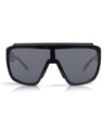 Shop Unisex Black Shield UV Protected Lens Sunglasses-Front