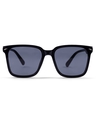 Shop Unisex Black Square UV Protected Lens Sunglasses-Front