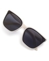 Shop Unisex Black Square UV Protected Lens Sunglasses