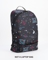 Shop Unisex Black Star Light Graphic Printed Small Backpack-Design