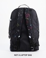 Shop Unisex Black Star Light Graphic Printed Small Backpack