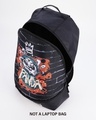 Shop Unisex Black Stoned Panda Graphic Printed Small Backpack