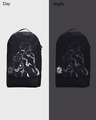 Shop Unisex Black Sukuna Printed Small Backpack-Front