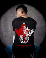 Shop Unisex Black Supreme Itachi Uchiha Naruto Graphic Printed Oversized Anime T-shirt-Full