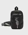 Shop Unisex Black Vinland Saga Printed Sling Bag-Front