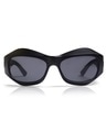 Shop Unisex Black Wayfarer UV Protected Lens Sunglasses-Front