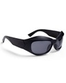 Shop Unisex Black Wayfarer UV Protected Lens Sunglasses-Design