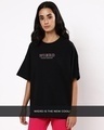 Shop Unisex Black Wierd Typography T-shirt-Design